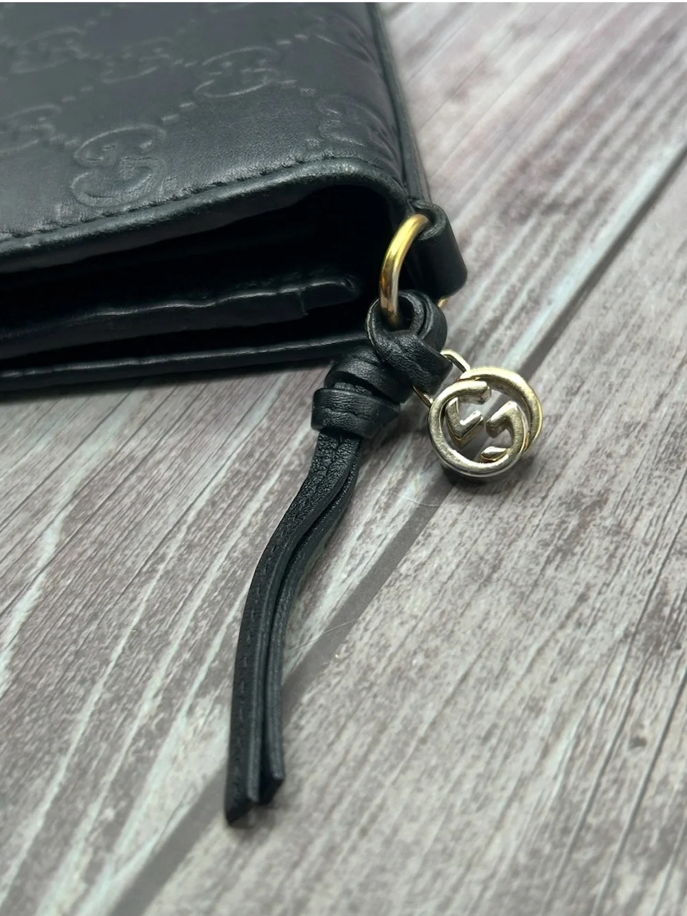 GUCCI Microguccissima Bree Continental GG Calfskin Leather Wallet Black w/ COA - Picture 5 of 16
